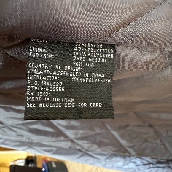 1 MADISON Luxe Long Winter Gray Coat With Fox Fur Trim Hood Button Front 1X - Picture 8 of 11